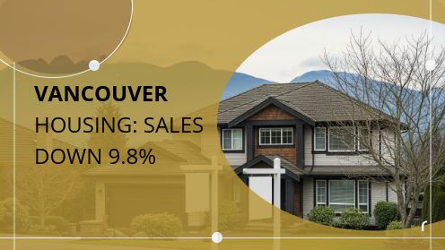 Vancouver Housing: Sales Down 9.8%