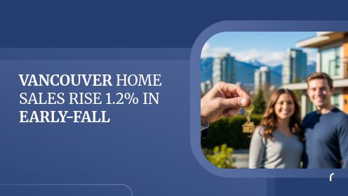 Vancouver Home Sales Rise 1.2% in Early-Fall